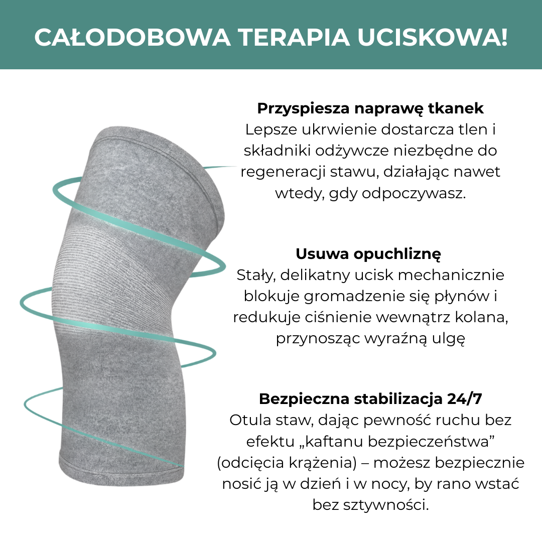 Bambusowa Opaska Na Kolano Premium (1 Sztuka)